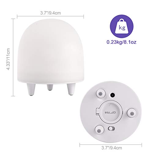 ELZO Led-nachtlampje voor kinderen, sensor Smart Touch nachtlampje voor borstvoeding, decoratief oplaadbaar, draagbaar… - Afbeelding 3