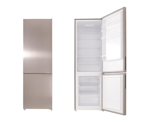 Kühlschrank Kühl Gefrierkombination Standgerät freistehend Inox Look Respekta