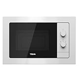 TEKA Microondas Integrable 20 L - 700 W - 5 Niveles de Potencia - Con Plato Giratorio de 24 cm - Interior Acero Inoxidable - Temporizador DE 0-60 min - Modelo MB 620 BI
