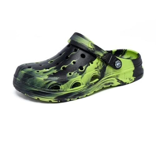 Image of Kids Boys&Girls Black Camouflage Clogs Children's Beach Shoes Classic Marbled Tie Dye Clog Little Kid