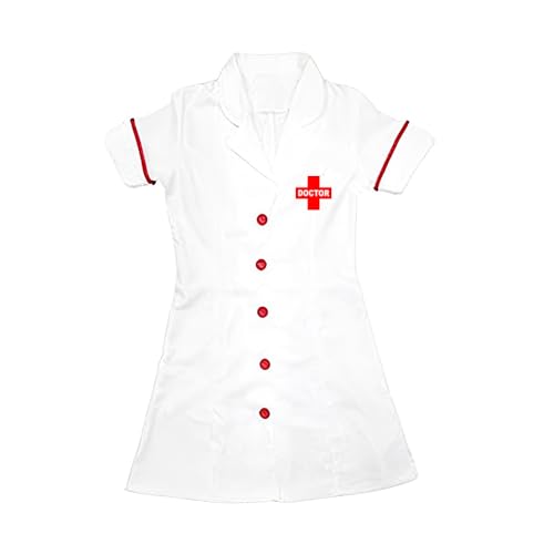 Image of SCRIPTURE Kids Doctor Coat & Nurse Costume Set for Boys & Girls | Pretend Play Medical Dress Up Kit for Children | Fancy Dress Role Play Outfit