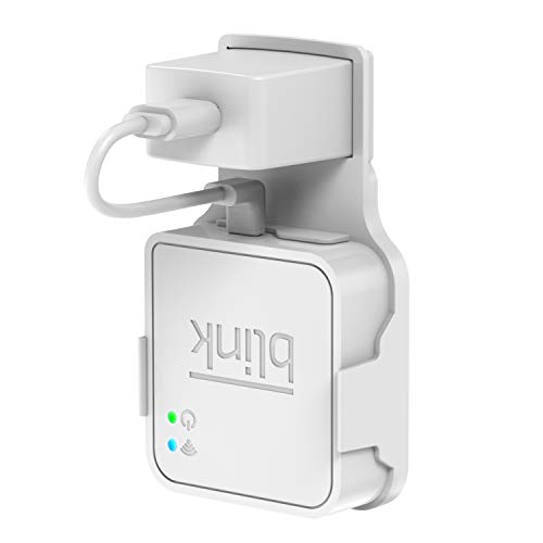 Outlet Wall Mount for Blink Sync Module, Kasmotion Hanger Bracket Holder for Blink XT Outdoor and Indoor Security Camera Black or White WiFi Hub, No Messy Wires or Screws (White)