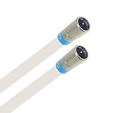  Cabelcon F-SC-56-CX3 5.1 Short F-Quick Satkabel Antennenkabel 10 Meter 135 dB HD 4K HQ 7mm Vollkupfer