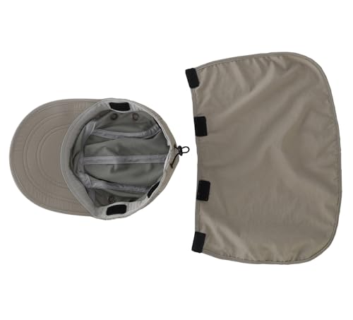 Outdoor Mens Sun Hat with Removable Neck Flap Fishing Hat for Men UPF 50+ Sun Protection Cap Safari Hiking Hat - Image 6