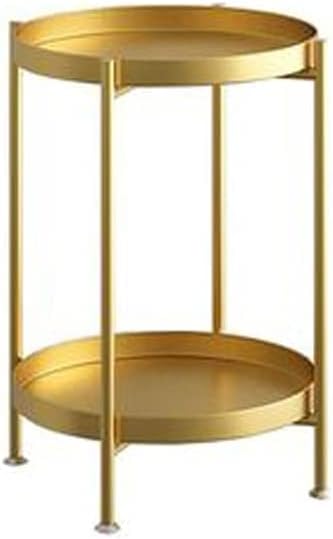 Side Table/End Table,Small Tea Table Cart Living Room Side Bedroom Movable Wheel Side Cabinet Corner Balcony Small Round Table