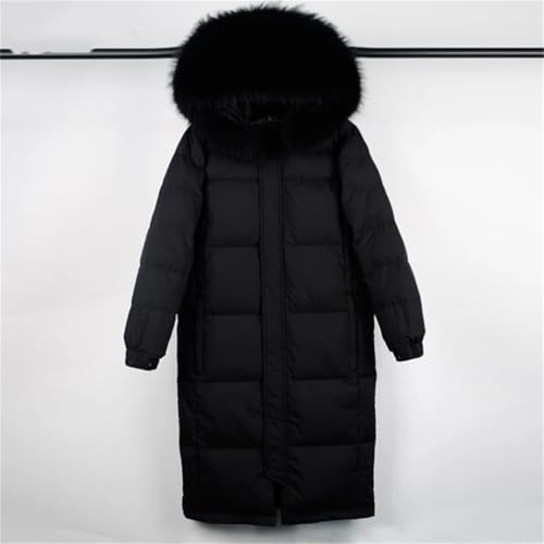 Women Winter Thick Hooded Long Parkas Coat Faux Furry Coat Puffer Warm Jacket With Detachable Hood4