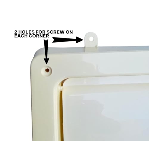 Image of 12 Inch PVC EXHAUST FAN LOUVER | FLAPPER | PLASTIC SHUTTER | ABS | FRAME SIZE 13 * 13.