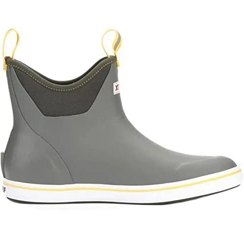 Xtratuf Men's 6 Inch Ankle Deck Boot Gray/Yellow 11 #TOP6