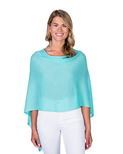 Image of CLAUDIA NICHOLE Womens 100% Cashmere Dress Topper - Cashmere Poncho Wrap