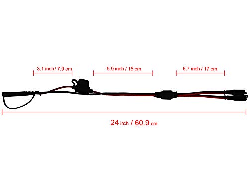 Cuzec 2-Way Splitter, Sae Connector,1 To 2 Sae Connector Power Charger Adapter #TOP4