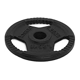 TREXO TRX ICP001 Disque d'haltère en fonte 1,25 kg – Universel, durable, avec poignées ergonomiques, compatible avec haltères et poignées pour l'entraînement de force et de fonction