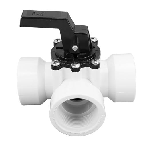 BONKZEBU Válvula Desviadora de Piscina de Plástico Premium, Pieza de Repuesto de 3 Vías para SPA de Piscina Jandy 4715