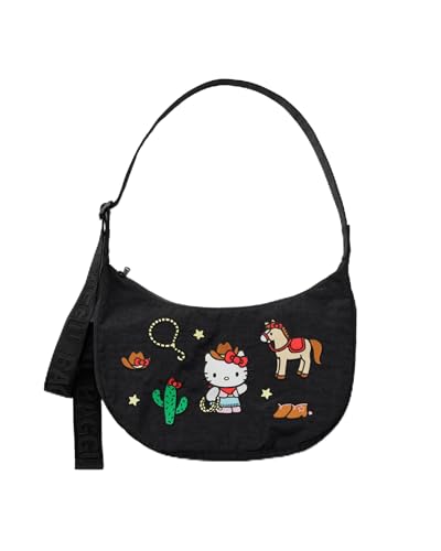 BAGGU Bolsa crescente de nylon média - Hello Kitty Western bordada