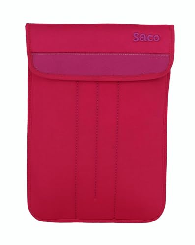 Image of Saco 10-12 Inch Puffy Tablet Sleeve Case Compatible for OnePlus Pad Go 11.35 inch /OnePlus Pad 2 12.1 inch /Galaxy Tab A9 Plus /S8 /S9 /Realme Pad /Honor Pad X9 /Xiaomi Mi pad 6 /Redmi Pad, Soft Foam Lining-Pink