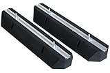Dämpfungssockel Set 2x 1000 mm für Klimaanlagen Bodenkonsole für Wärmepumpen | 2 Stück Antivibrationsfüße | Montagesockel | Gummi Aufstellblocke | für Klimaanlage | für Klimagerät | Schwingungsdämpfer