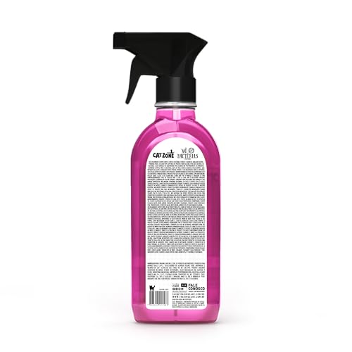 XÔ BACTERIAS DESINFETANTE PRONTO USO FLORES CAT ZONE ROSA 500 ml