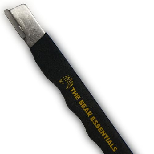 The Bear Essentials Ferro Rod Striker -100% Tungsten Carbide - Dual Purpose Survival Fire Striker & Sharpener