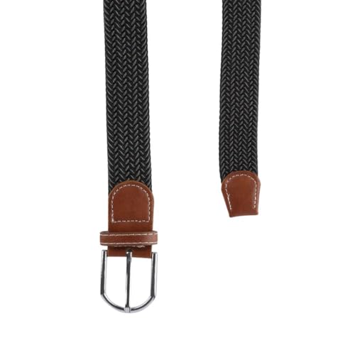 Image of The Tie Hub Unisex Stretchable Woven Fabric Belt | Adjustable, Hole-Free Design | Fits Up to 40 Inches Waist