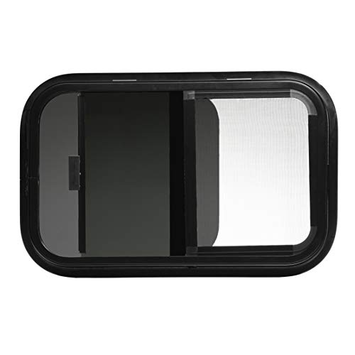 ToughGrade Horizontal Sliding Black RV Window 24