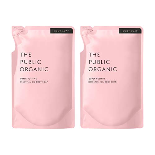ザ パブリック オーガニック ボディソープ 詰め替え ２個セット 【スーパー ポジティブ】 400mL ×2 アミノ酸 アロマ 精油 無添加 日本製