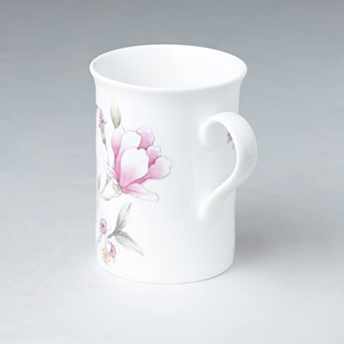 Gracie Bone China Assorted Designs Magnolia Can Mugs Set of 4