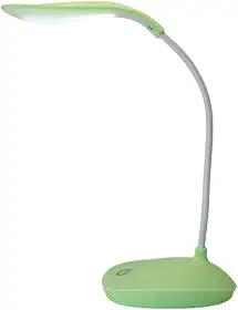 Luminária de Mesa LED USB Flexível e Recarregável – Abajur com 3 Níveis de Intensidade de Luz (Verde)