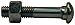 Dixon BLT38225 3/8" x 2-1/4" CS Nut & Bolt for Grooved Fittings