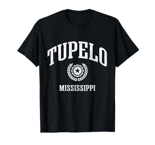 Image of Tupelo MS Vintage College Sports Design T-Shirt