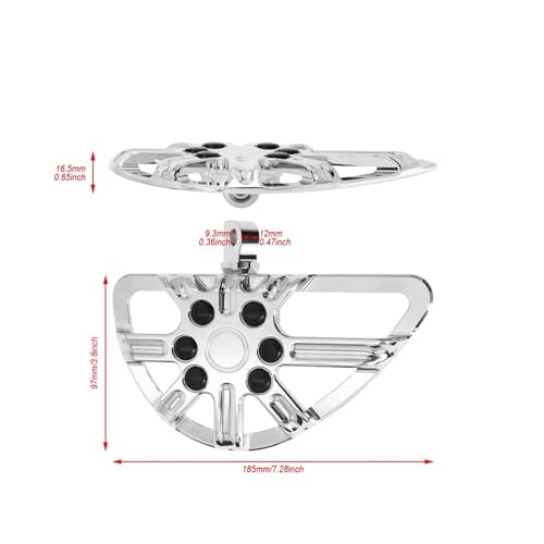 Repose-pieds moto avant et arrière pour Harley Davidson Touring Softail et Dyna - 7
