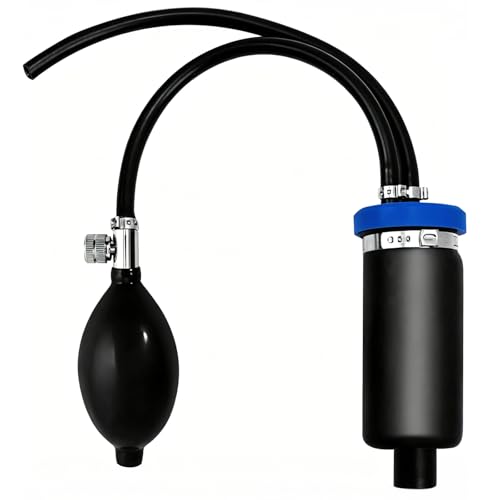 Akuttool Universal Smoke Machine Adapters, Inflatable Bladder, EVAP Smoke Machine Accessories, Strong Sealing Expandable Easy Intake Adapter for 12V Automotive Pipe Fuel Leak Detector Tester