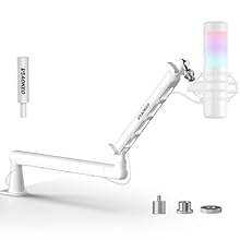 EXTREME STABILITY: The low profile design of this microphone arm allows for a lower centre of gravity of the mic arm, which dramatically improves stability. It ensures that the microphone position is fixed and unchanged, without shaking or shifting, ...