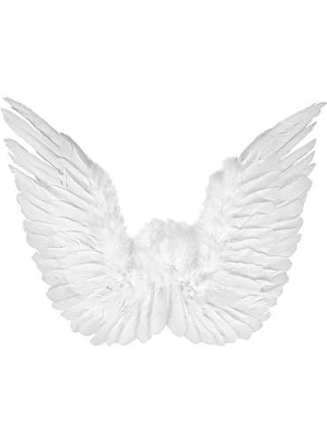 Funidelia | Alas de ángel Blancas para Mujer Navidad, Belén de Navidad - Accesorios para Adultos, Accesorio para Disfraz - Blanco