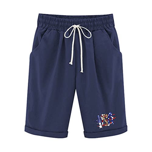 Butterfly Shorts Girls, Womens Pull On Shorts, Womens Loose Shorts, Plus Size Running Shorts For Women, Cotton Womens Shorts, Red Shorts For Women, Woman Summer Shorts(Xx-Large,Navy) #TOP1
