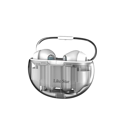 Butterfly TWS-Wireless Earphone, Bluetooth Earbuds with Transpare...