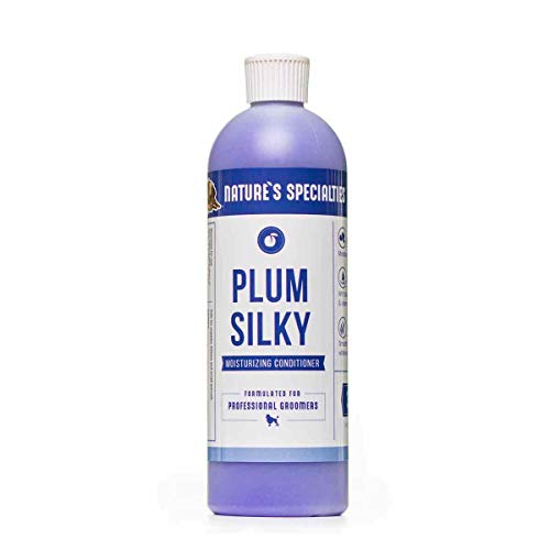 Image of Nature's Specialties Plum Silky Groom Bundle, Ultra Concentrated Shampoo + Conditioner + Mixing Bottle, 16oz, Made in USA