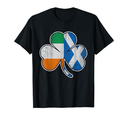 Scotch Irish Shamrock Scottish St Patrick Day T-Shirt