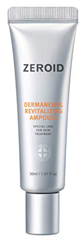 ZEROID Dermanewal Revitalizing Ampoule Korean Dermocosmetic | Restore Energy to Stressed Out Skin | (30mL
