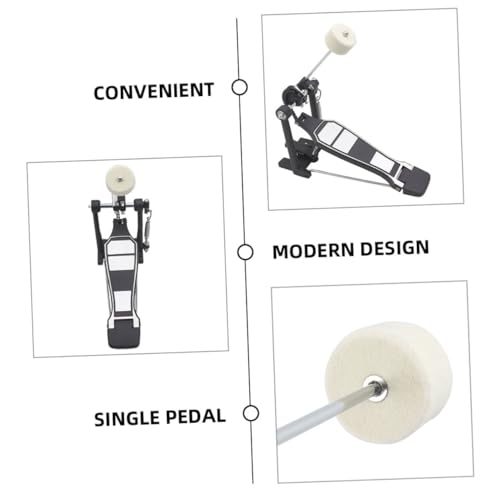Set 2 Pedales Single Kick para Batería con Maza de Fieltro miniatura 5