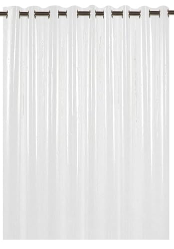 Image of 7 ft Solid Transparent AC Curtain | Waterproof Heavy-Duty 0.15 mm | Dust Wind Rain Protection, Mold & Mildew Resistant | All Season Use for Door, Window & Bathroom (Pack of 2)