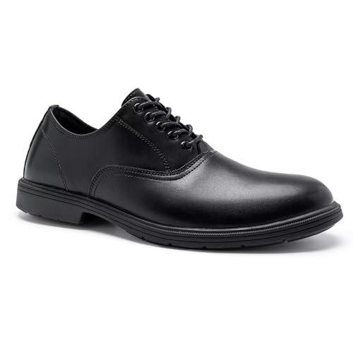 Orthopedic Business Leather Dress Shoes - Arch Support Plantar Fasciitis Comfortable Formal Wingtip Oxford for Mens - Casual Cap Toe Orthotics Patent Tuxedo Sneakers for Foot and Heel Pain Relief