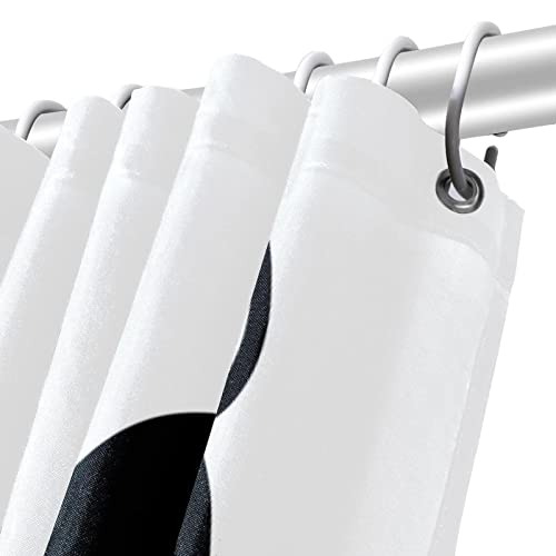 Rideau de douche chat noir 183 cm au tissu imperméable supérieur - 6
