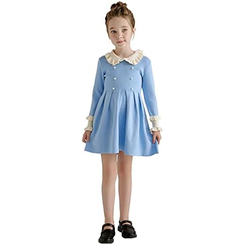 SMILING PINKER Ruffled Collar Princess Party Dress Cover
