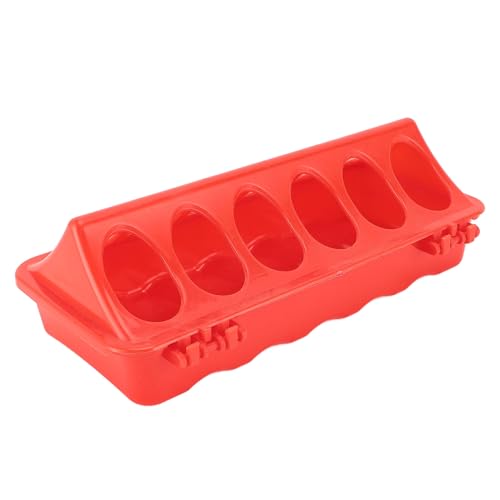 Gsycle 5pcs Flip Top Pigeon Feeder, Plastic Anti Spill Quail Feeder Chick Feeder Poultry Feeder Plastic Water Troughs Chicken Treat Dispenser for Pigeons, Chickens, Parrots