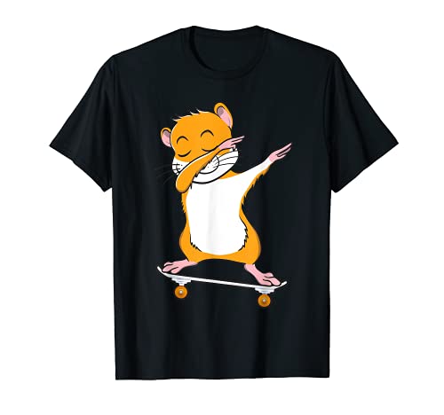 Hámster de skateboarding en monopatín regalo para patinador Camiseta