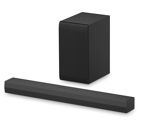 Soundbar LG 300W RMS, 2.1 Canais, Dolby Digital, Sem fios, Bluetooth 5.3, Entrada Óptica, HDMI, AI Sound Pro - S40T