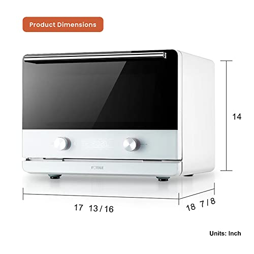 Fotile Chefcubii 4-In-1 Countertop Convection Steam Oven, Air Fryer, Dehydrator With True Convection Bake, Steam-Bake, Broil, 40+ Preset Menu And Steam Self-Clean, 1 Cft #TOP7