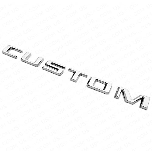 Image of 1Pc 2019-2023 Silverado 1500 Tailgate Custom Letter Logo Emblem 3D Badge Nameplate Replacement for Silverado (Chrome)