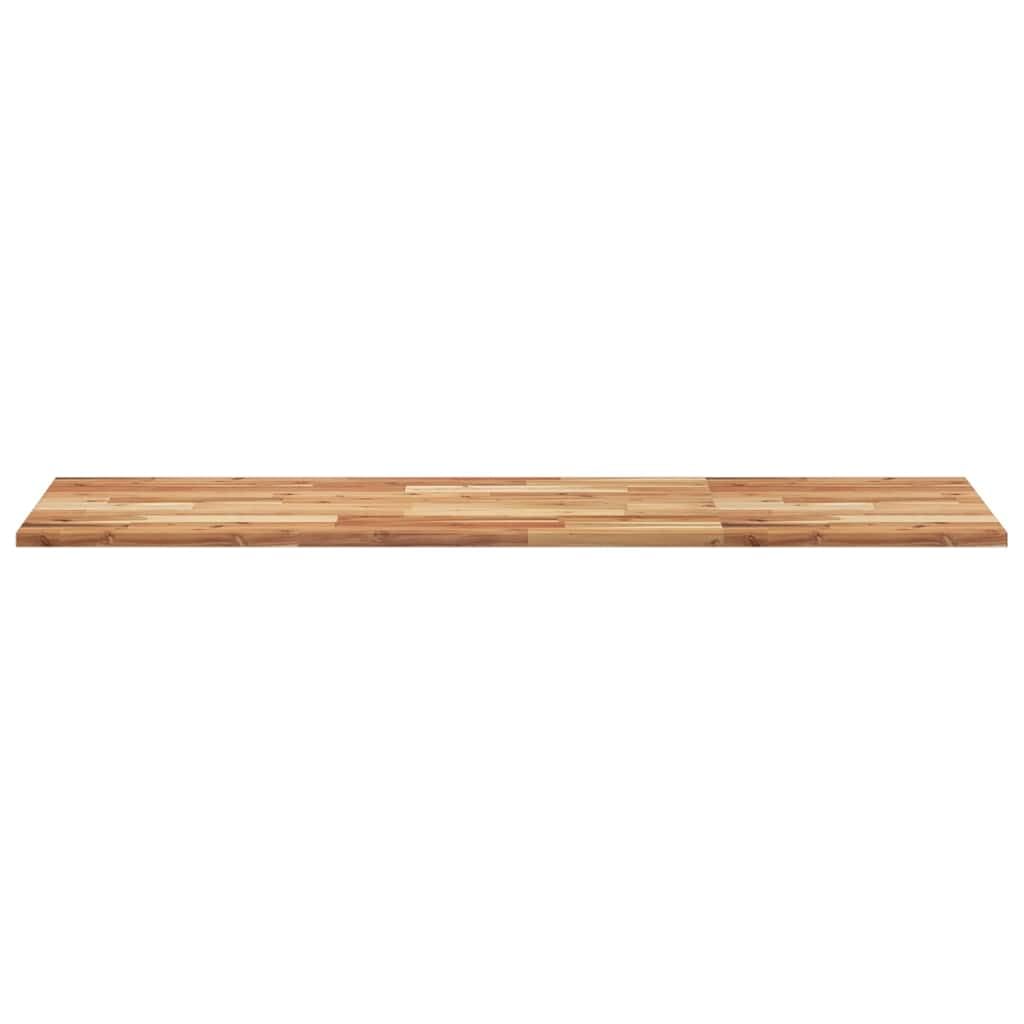 Schreibtischplatte Akazienholz 140x50x2 cm mit Ölbeschichtung rechteckig robust vielseitig für Homeoffice Büro Arbeitsplatz und Gaming ergonomisch mit Kabelmanagement Zubehör