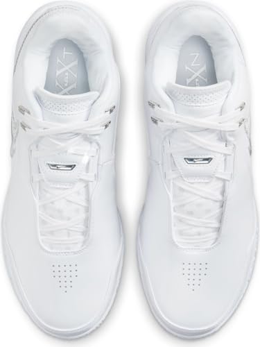 Lebron NXXT Gen AMPD Basketball Shoes (FJ1566-102, White/Metallic Silver/Light Smoke Grey) Size 144