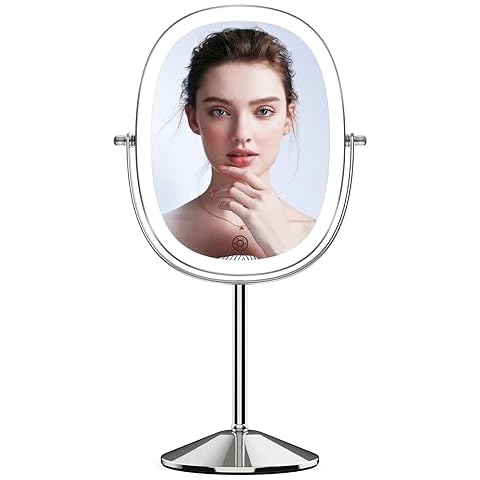 LOVESPEJO Lighted Makeup Mirror with Magnification Cover